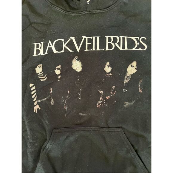 Vintage Early Black Veil Brides We Stitch These Wounds 2010 Black Hoodie S RARE - Picture 4 of 5